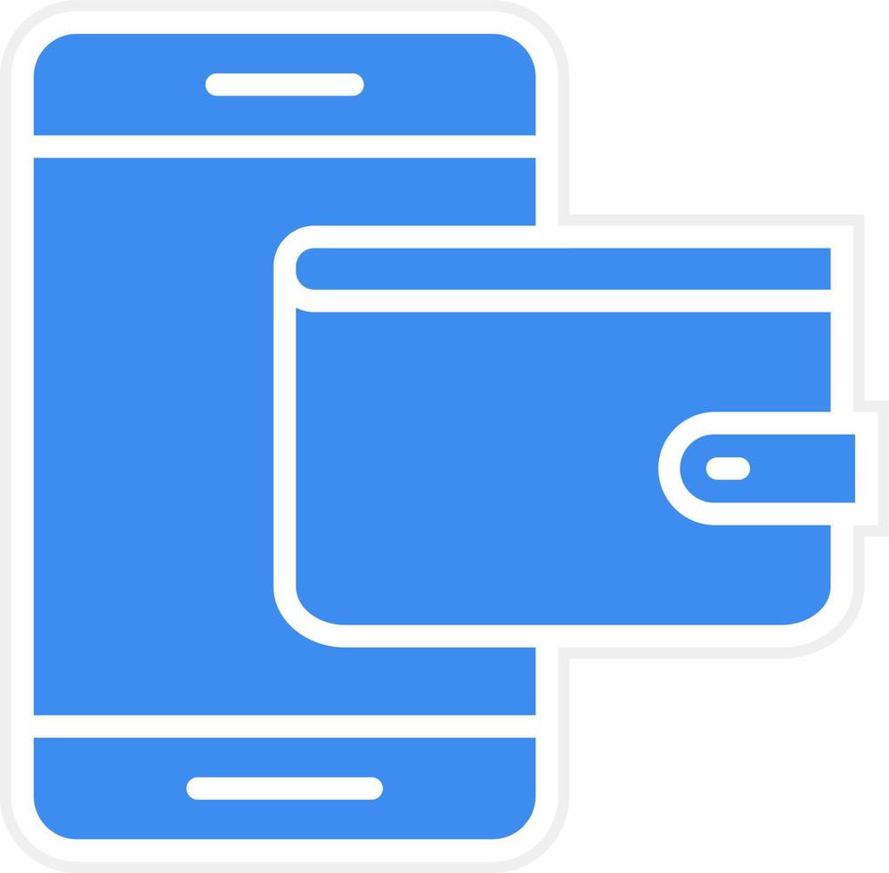 Digital Wallet Icon Style vector