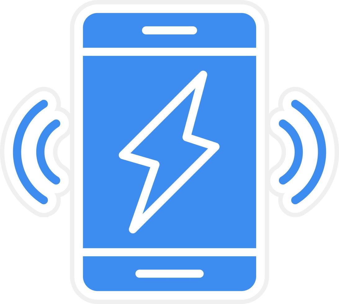 Wireless Charging Icon Style vector