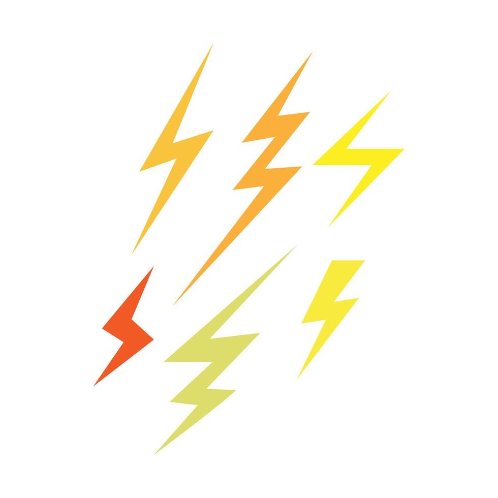 Lightning bolt Flash vector icon