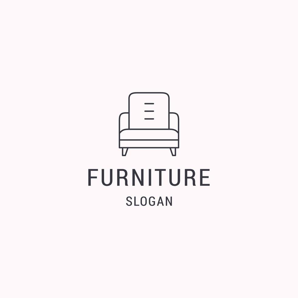 Furniture logo icon design template vector illustration