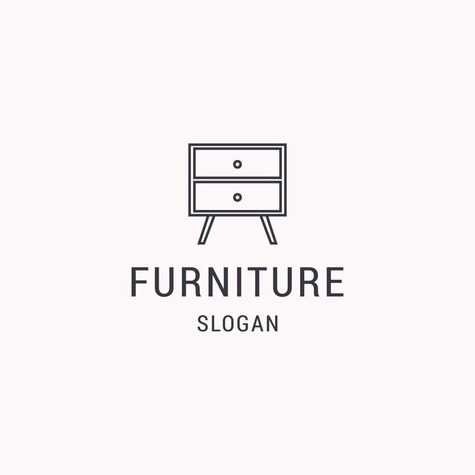 Furniture logo icon design template vector illustration
