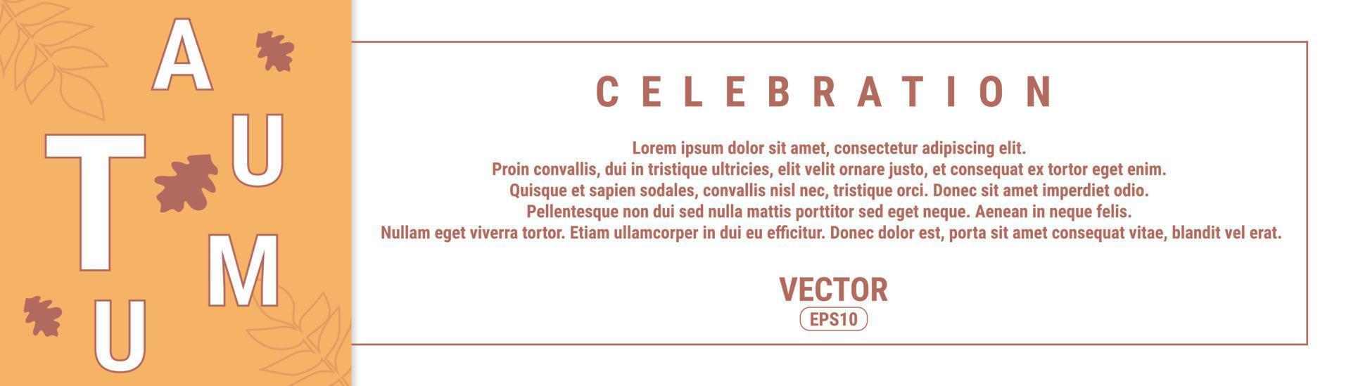 Autumn Background Layout Decorates With Leaves For Sale Shopping or Promo Poster and Leaflet Frame or Web Banner. Vector illustration template. Eps10 Vector