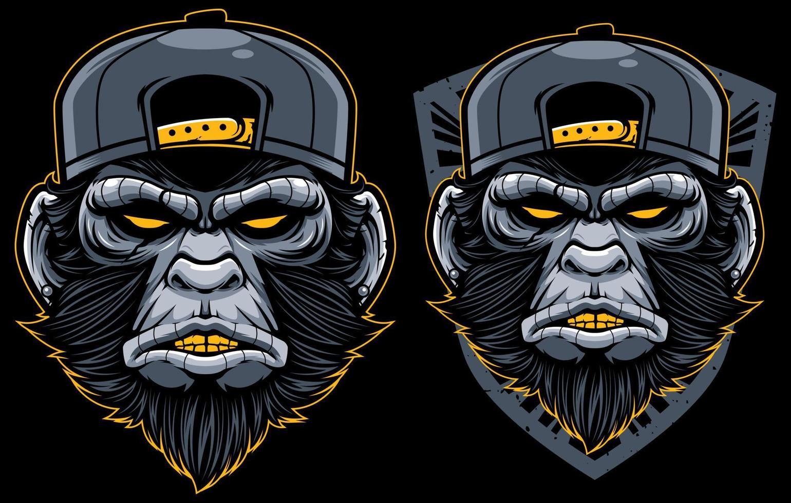 Cool Monkey Mascot vector