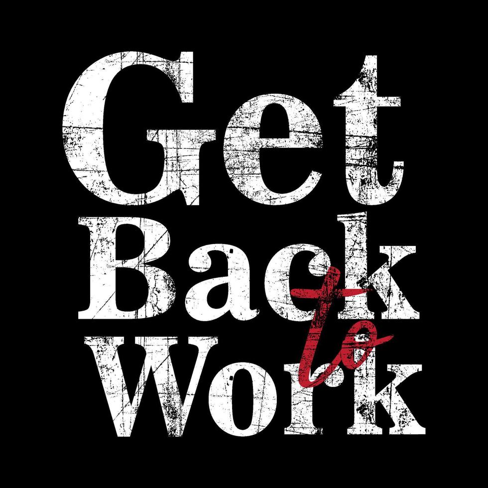 get back to work vector