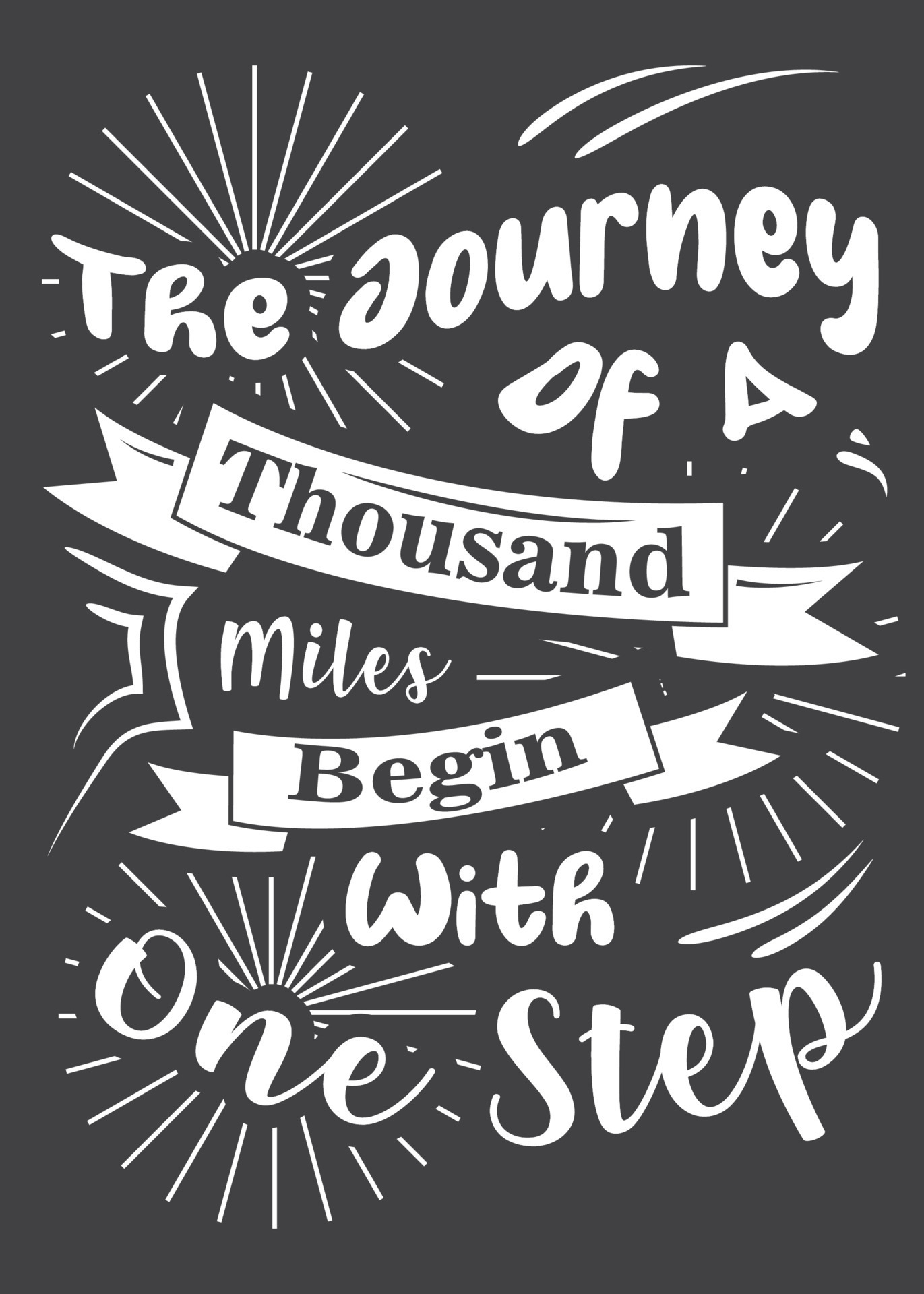 the thousand miles 13275144 Vector Art at Vecteezy