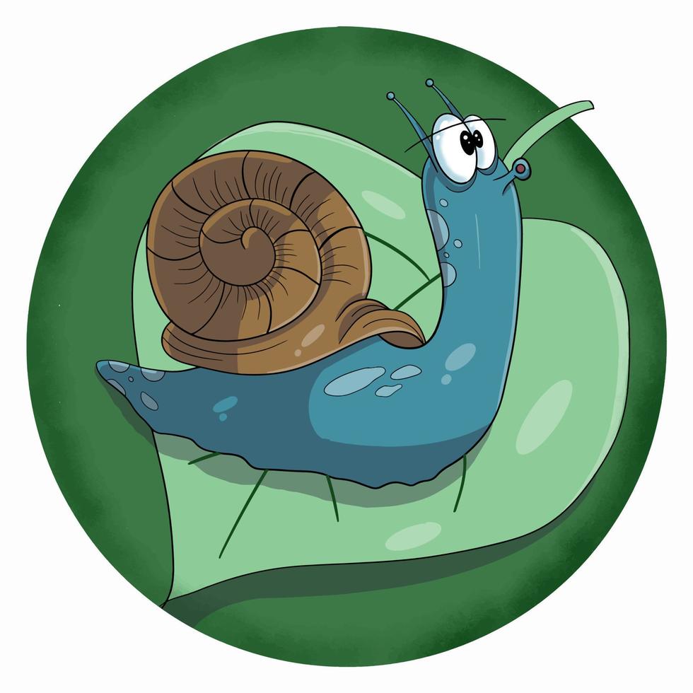 The blue snail vector