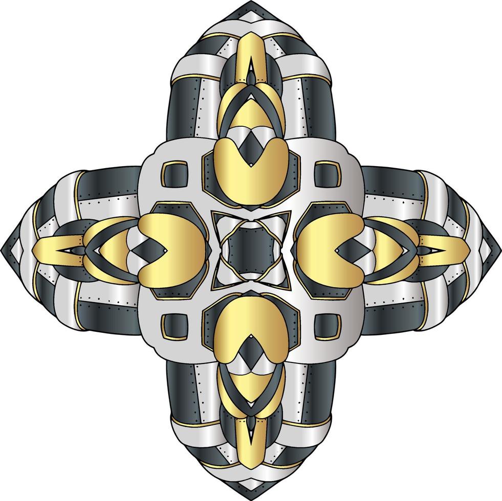 abstract mandala ornament with modern style vector