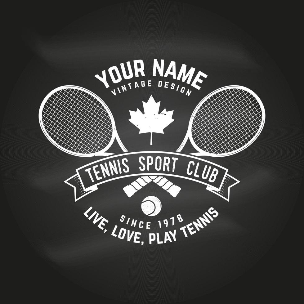 Tennis club. Vector illustration.