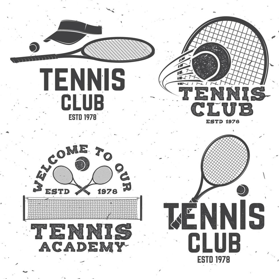 Tennis club. Vector illustration.