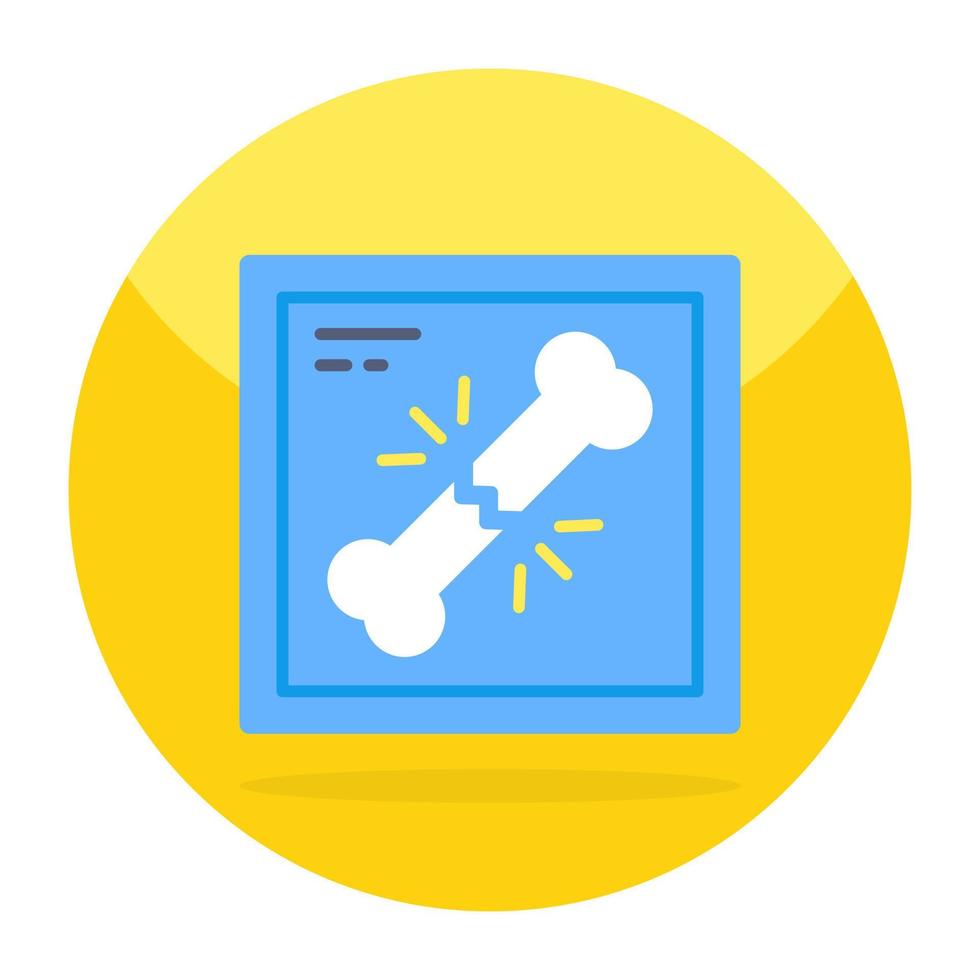 Modern design icon of broken bone vector