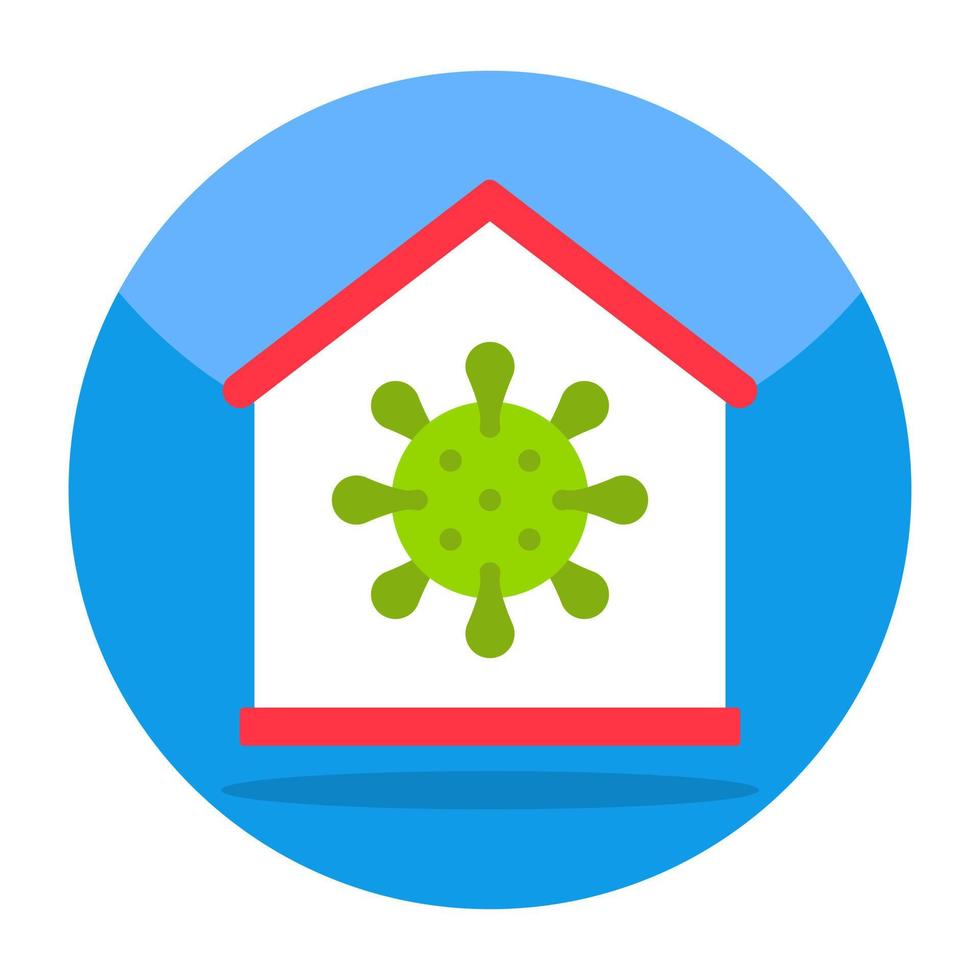 icono de diseño plano de covid-19 vector