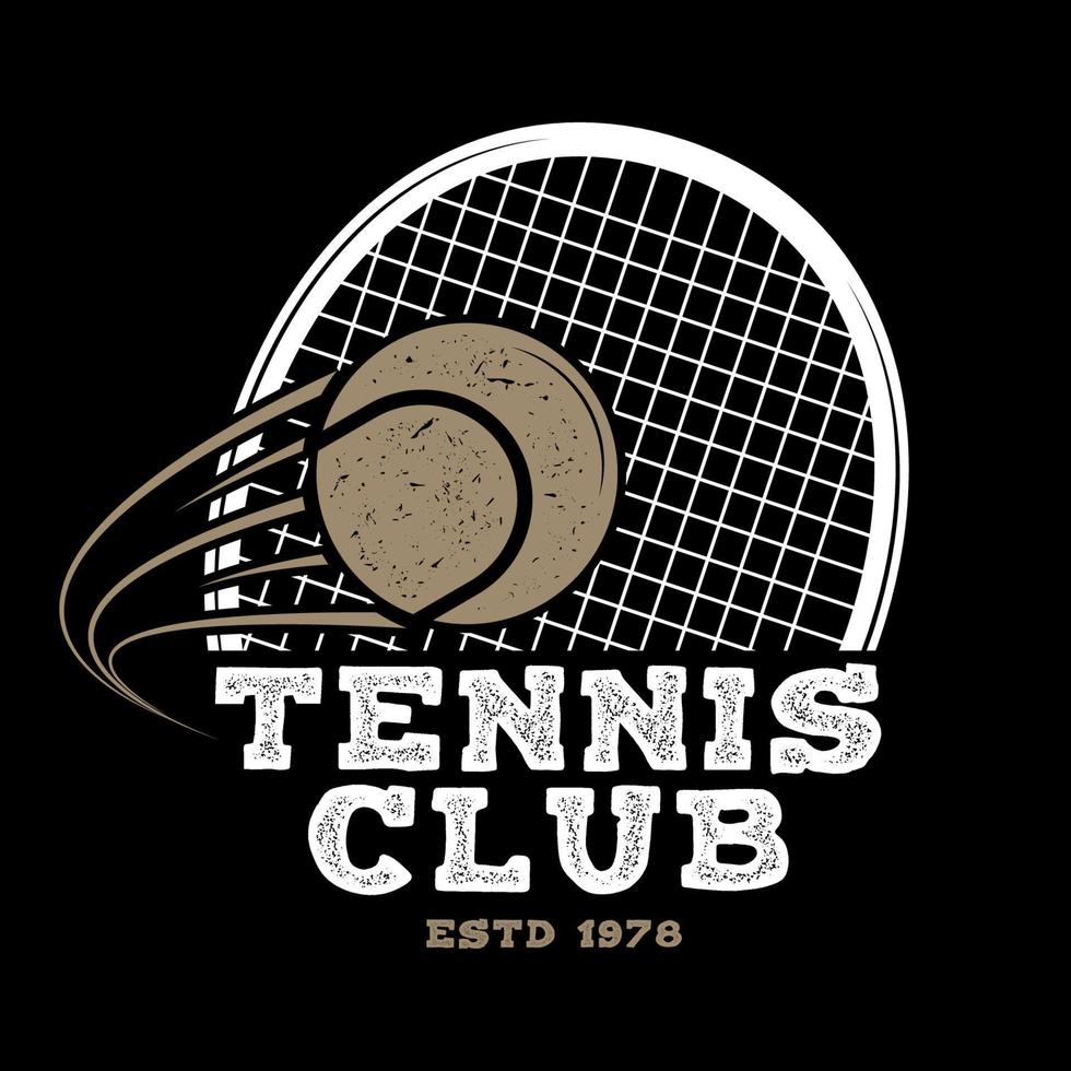 Tennis club. Vector illustration.