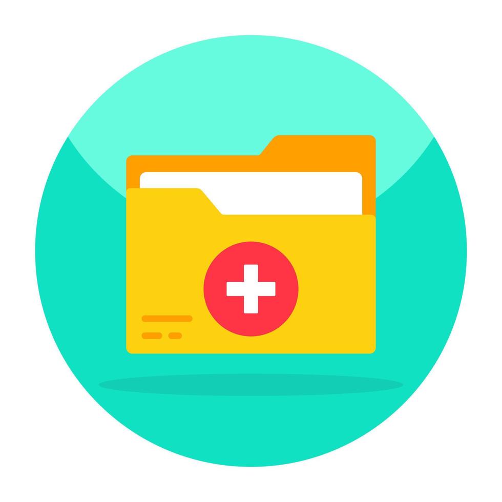 Premium download icon of medical folder vector