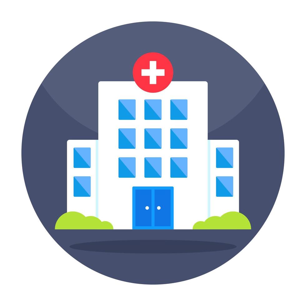 Modern design icon of hospital vector