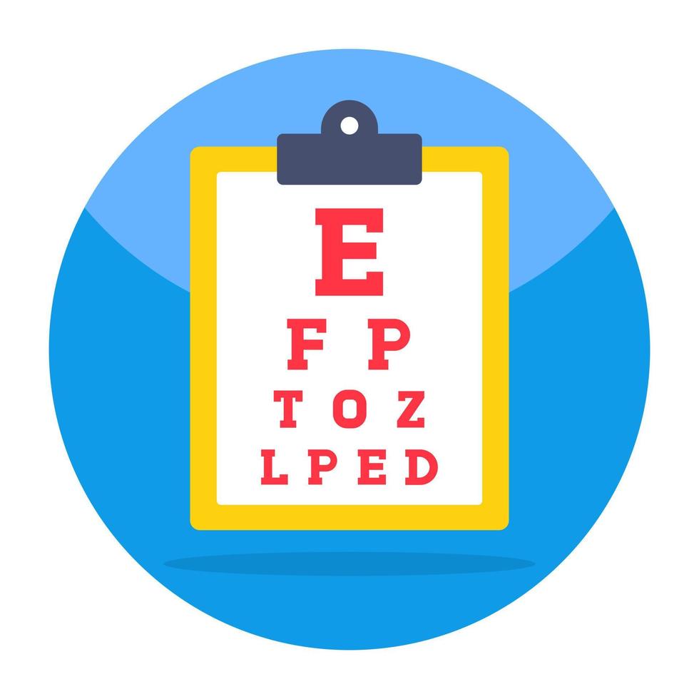 Modern design icon of eye test vector
