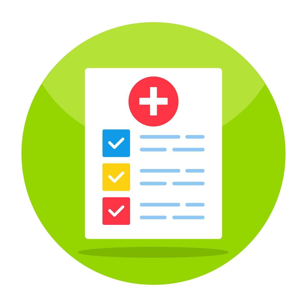 Trendy design icon of prescription vector