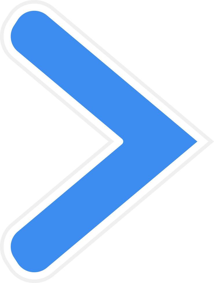 Right Chevron Icon Style vector