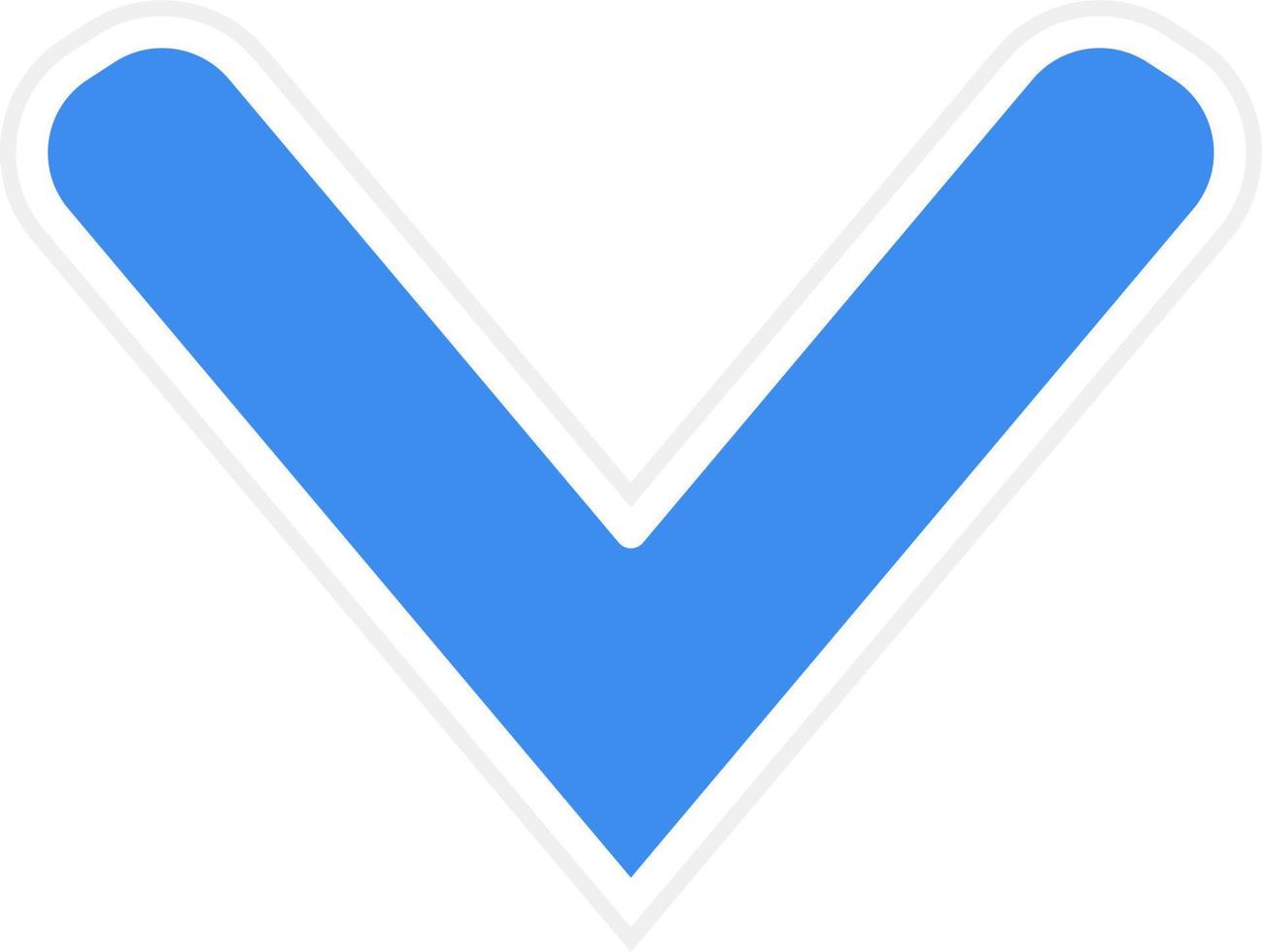 Down Chevron Icon Style vector