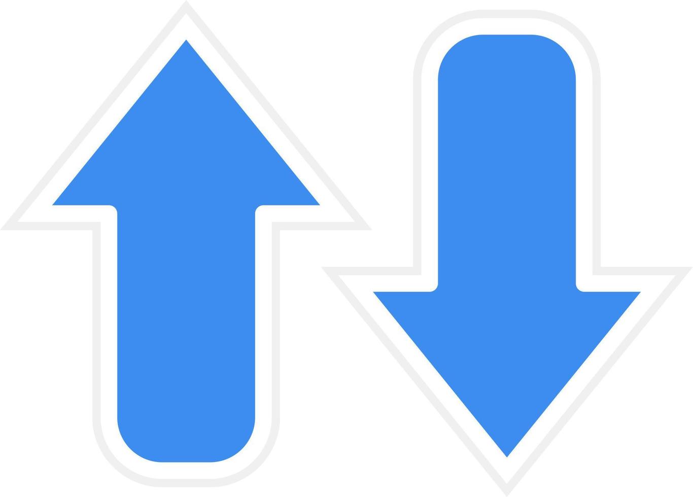 Opposite Arrow Icon Style vector