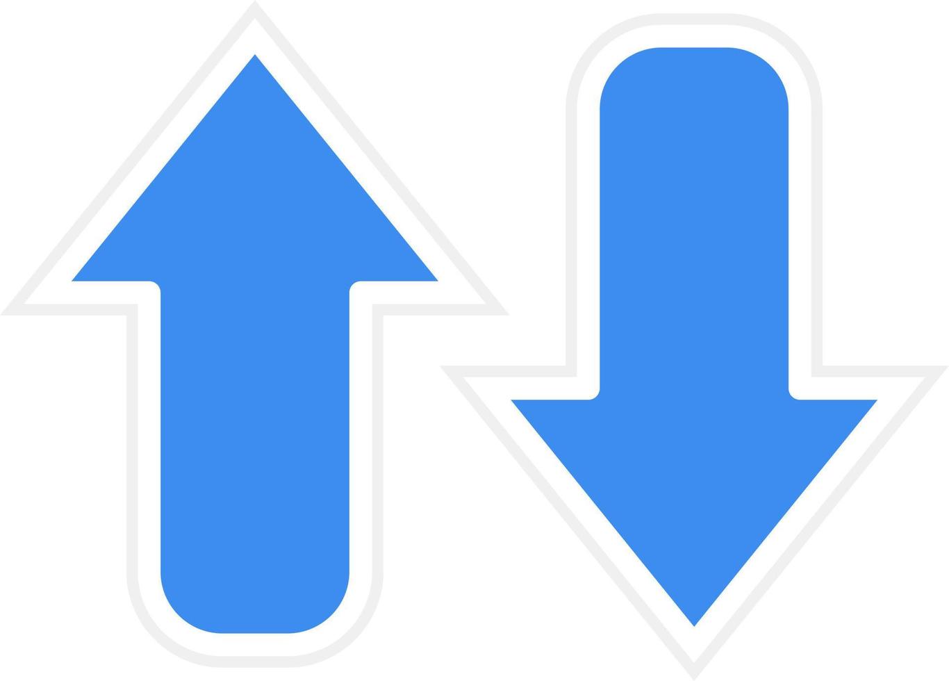 Opposite Arrow Icon Style vector