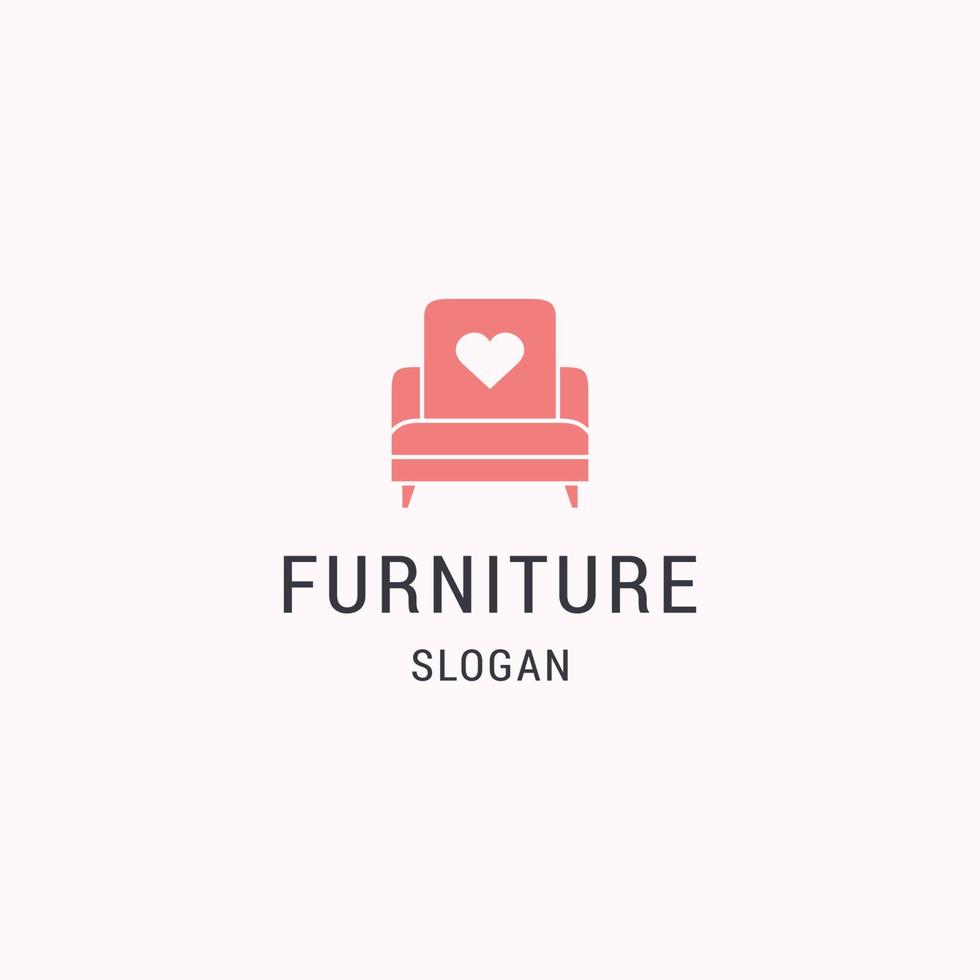 Furniture logo icon design template vector illustration