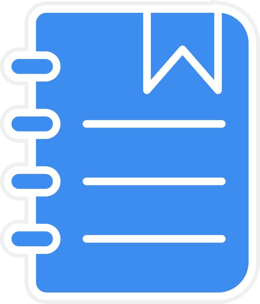 Notepad Icon Style vector
