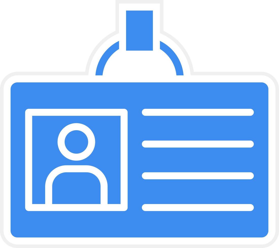 Id Card Icon Style vector