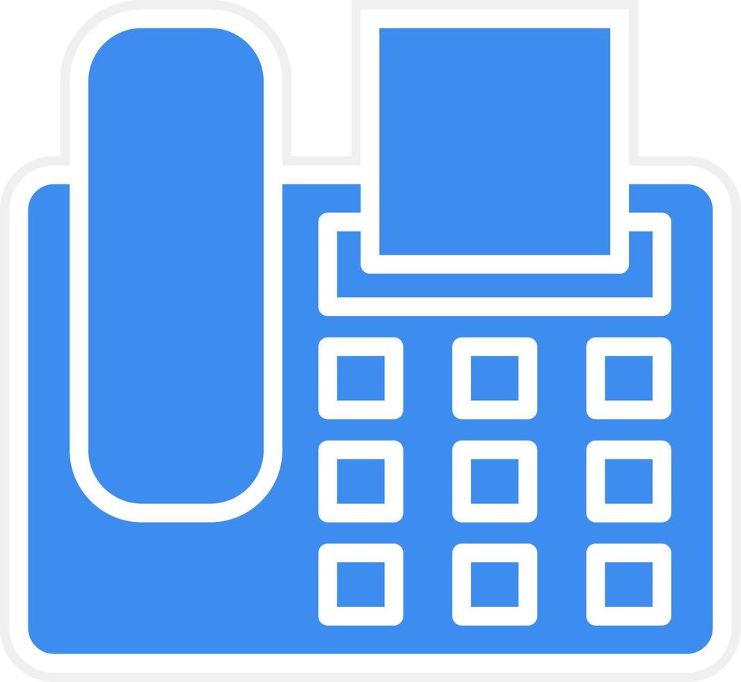 Fax Machine Icon Style vector