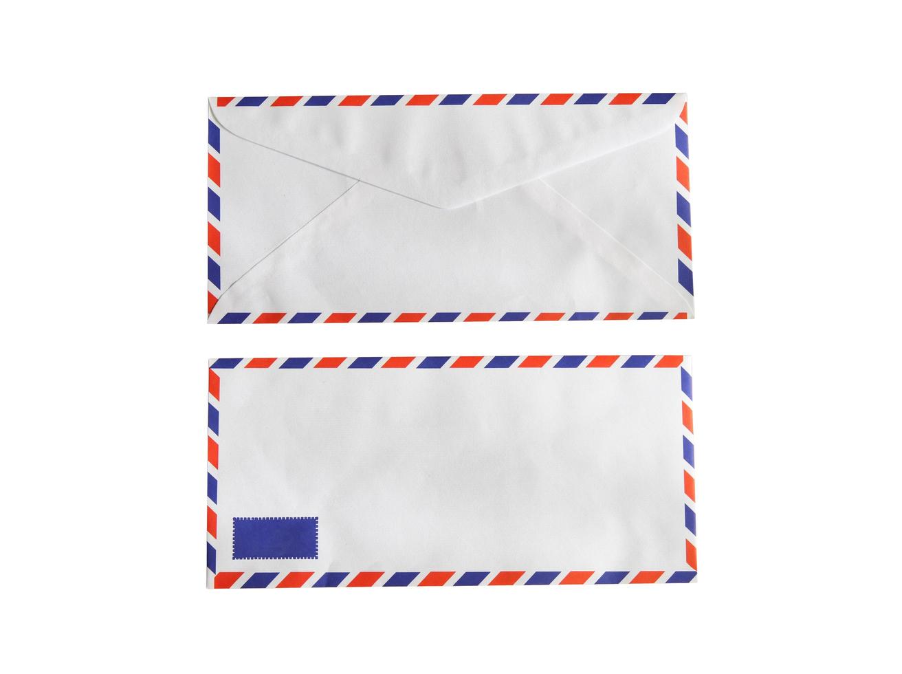 Envelope isolated on white photo