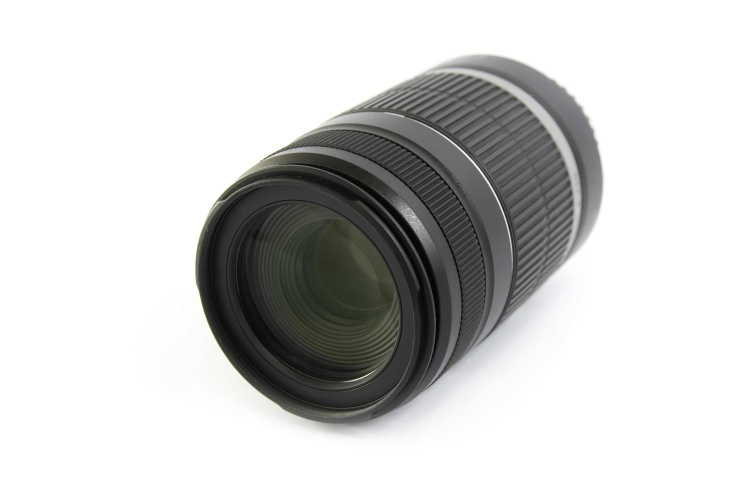 camera lens isolated on white background photo