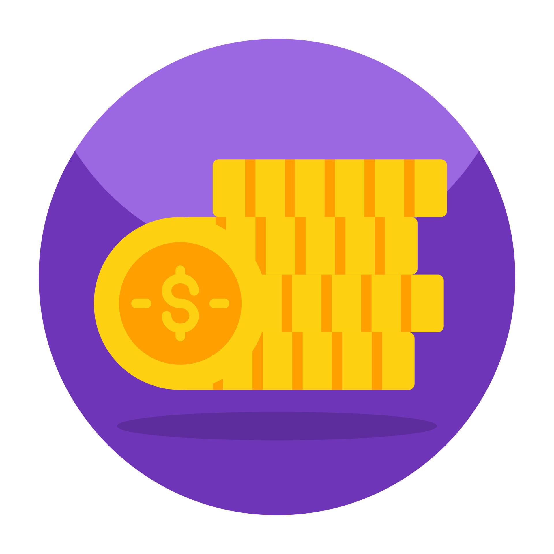A trendy vector design of dollar coins 13276929 Vector Art at Vecteezy