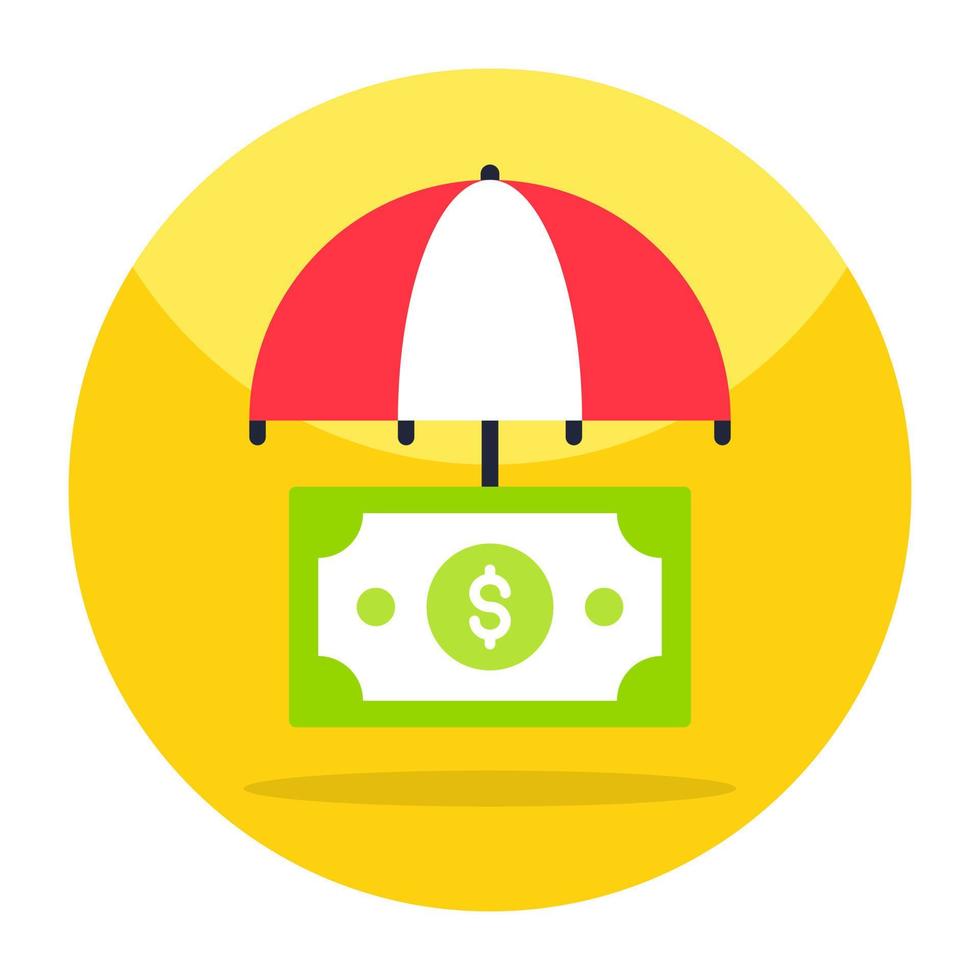 An icon design of financial security vector