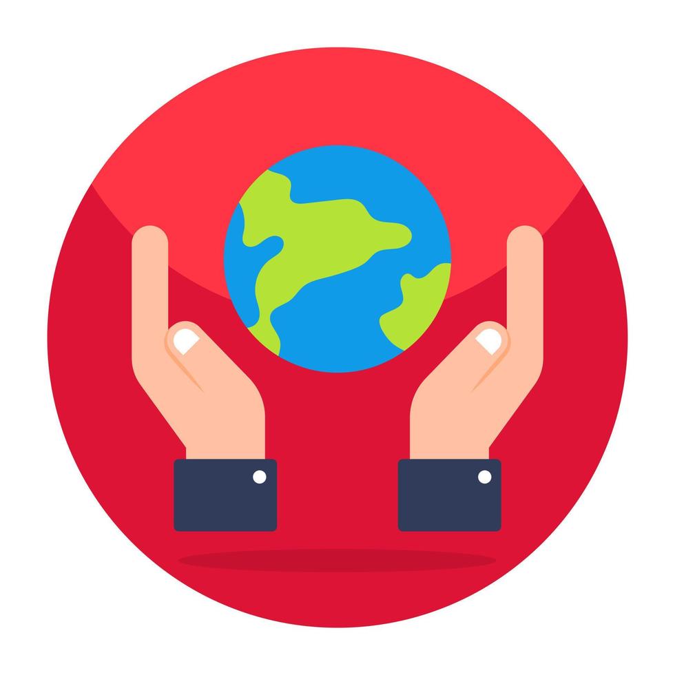 Modern design icon of global care vector