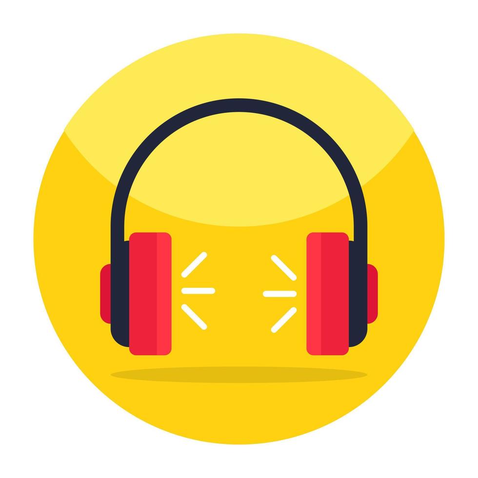 Modern design icon of headphones vector