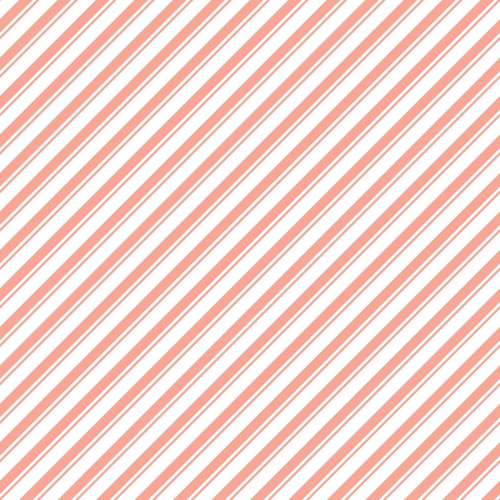 Candy cane stripes. Pink Christmas diagonal lines wrapping paper, package design. Candy cane stripes seamless pattern, pink geometric background, peppermint diagonal stripes print Vector illustration