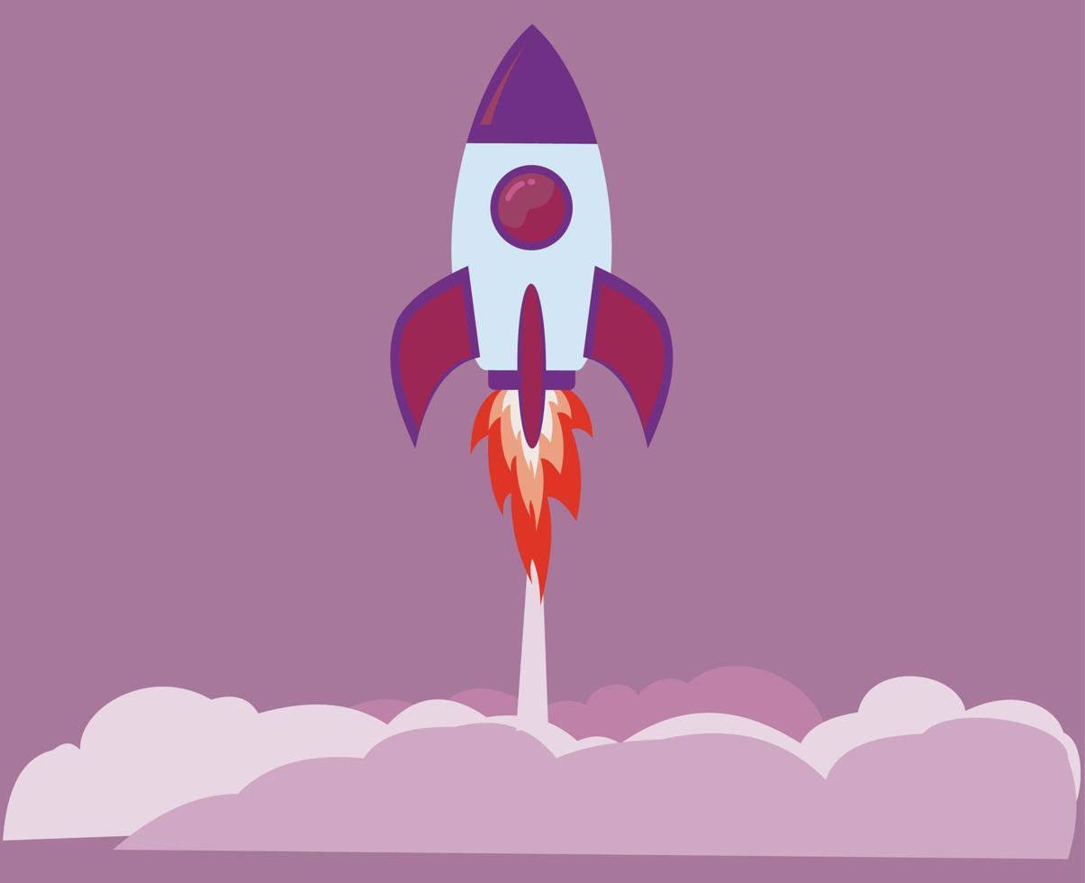 rocket launch vector logo icon