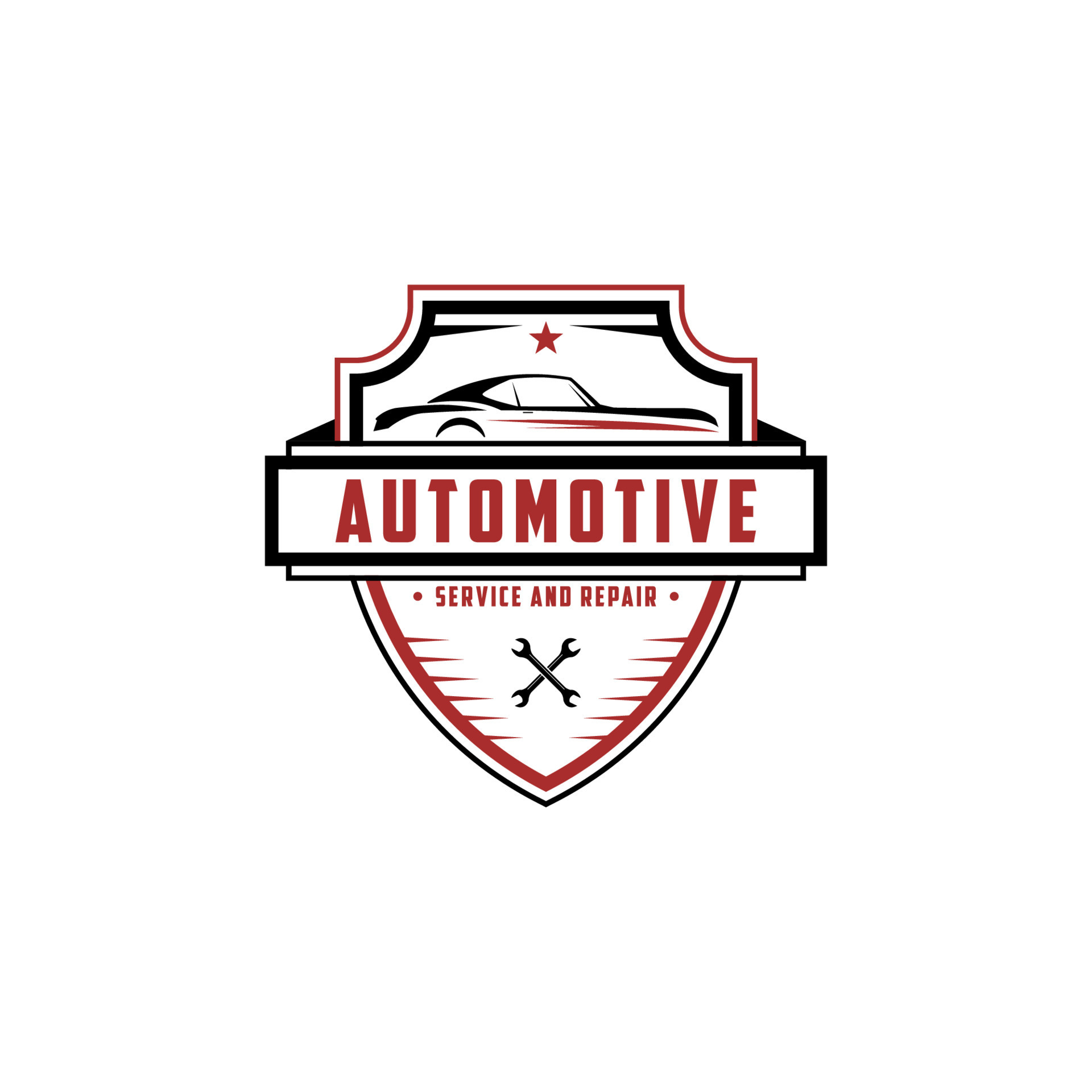 automotive Repair and service emblem logo design idea, best for car