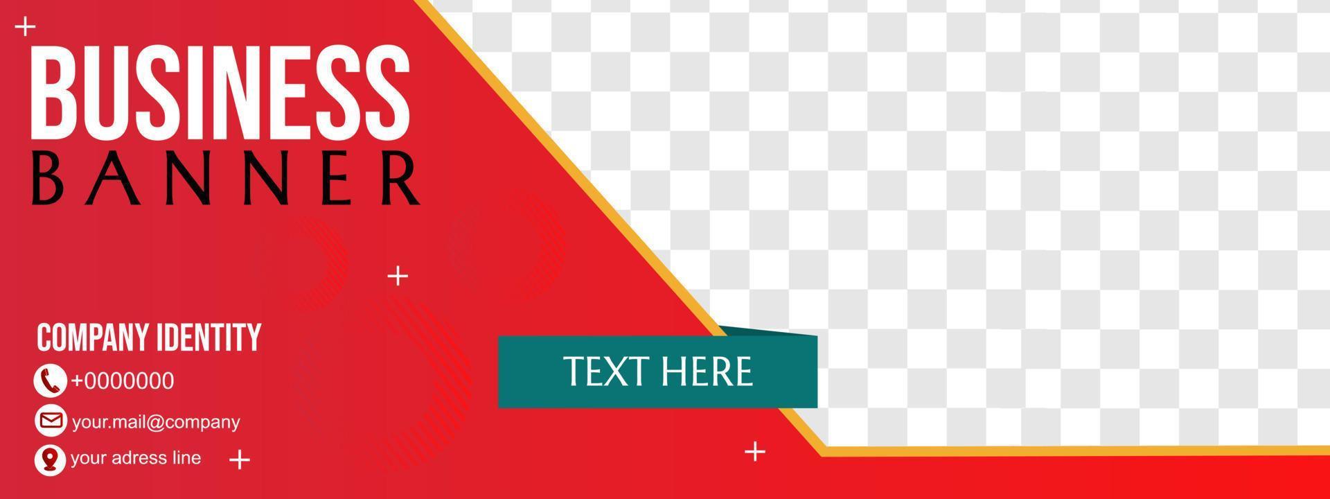 elegant red modern business banner design template.for banner, sales,cover, and header,timeline sosial media vector