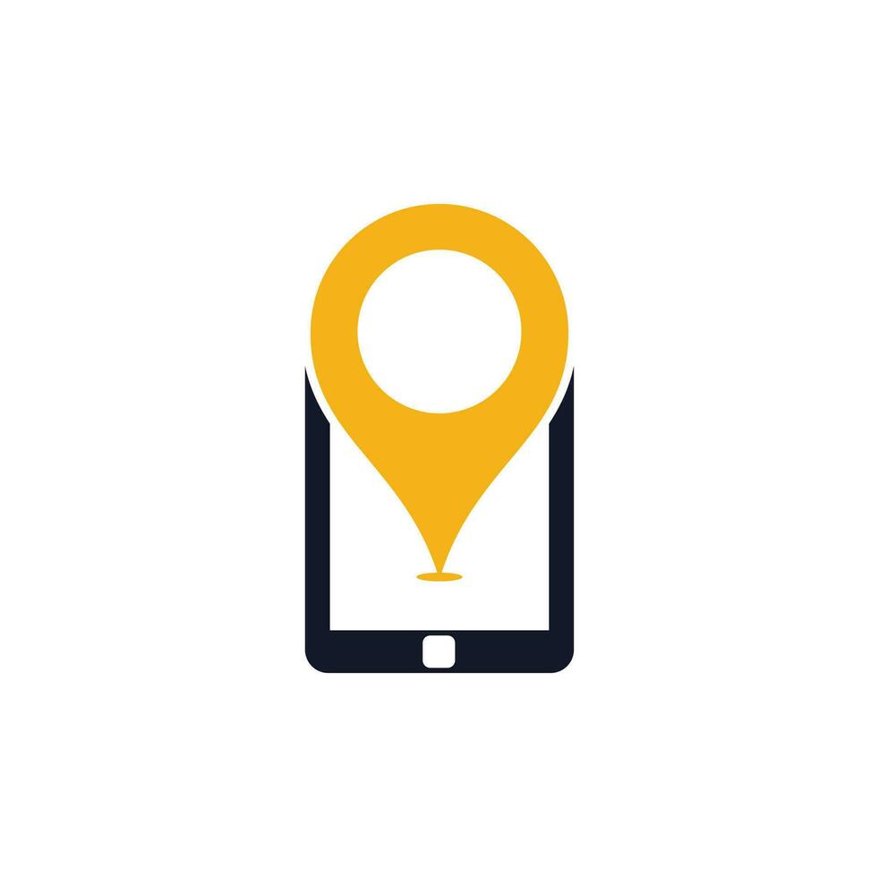 Find device logo design template. Device finder icon. Find the phone vector illustration.