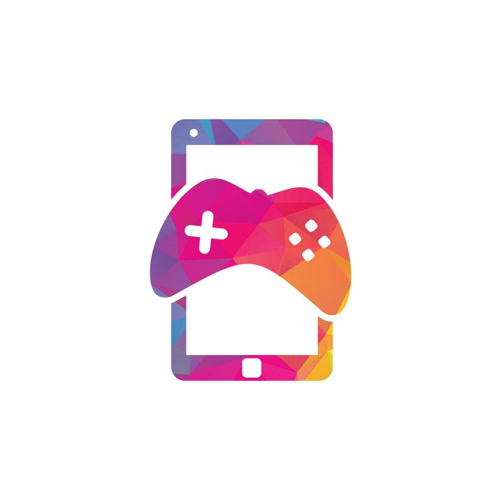 Smartphone Game Icon Logo Design Element. vector