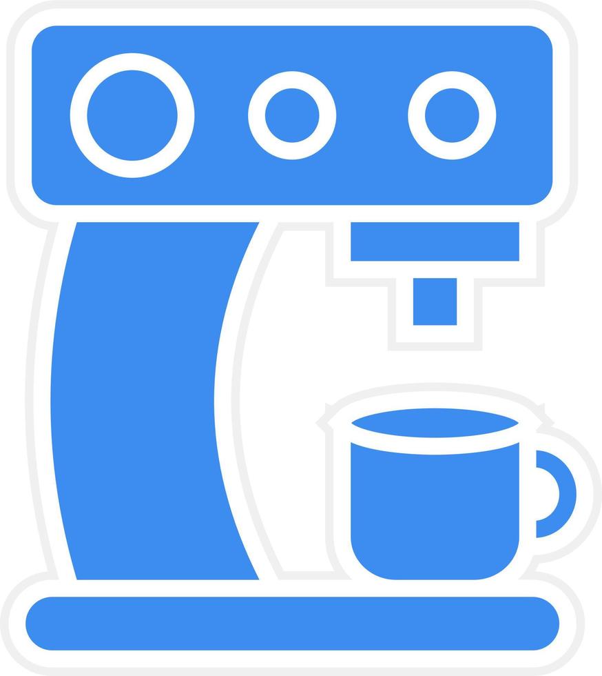 Coffee Machine Icon Style vector