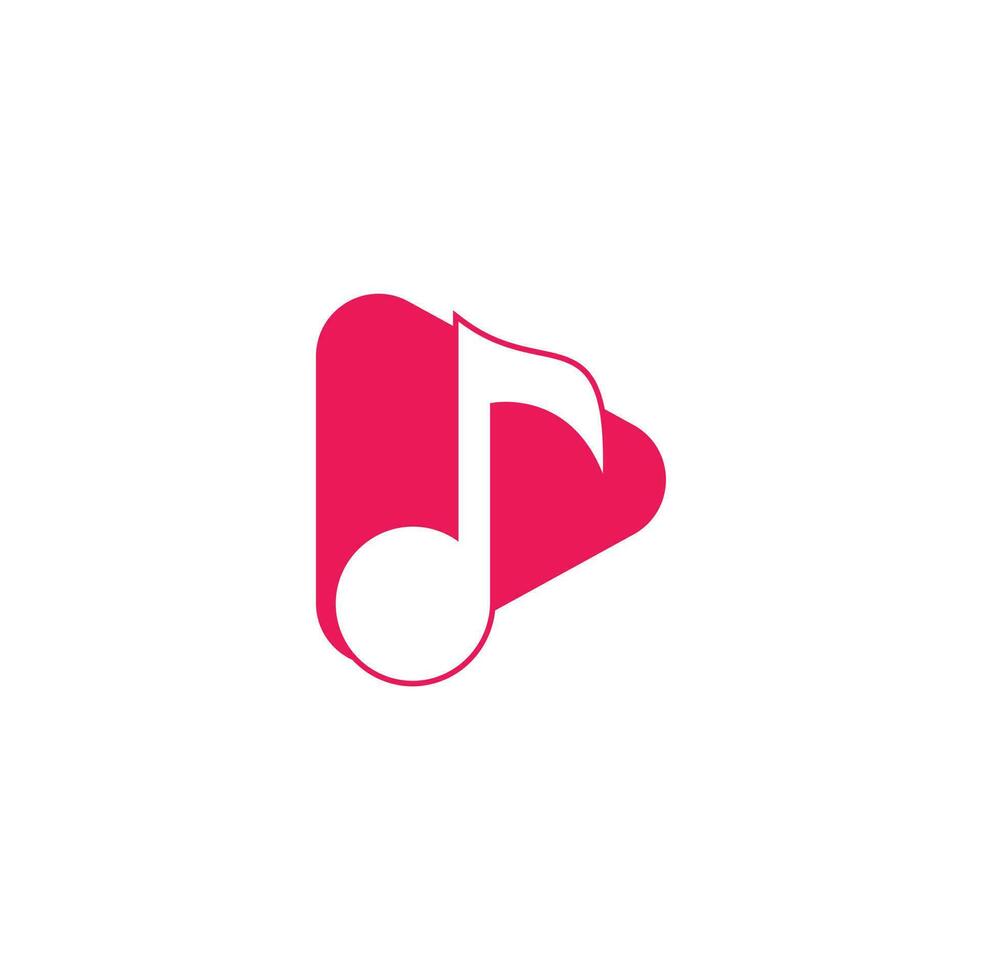 Music logo design vector illustration.