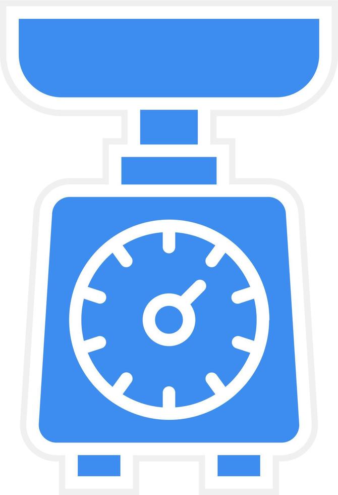 Kitchen Scale Icon Style vector