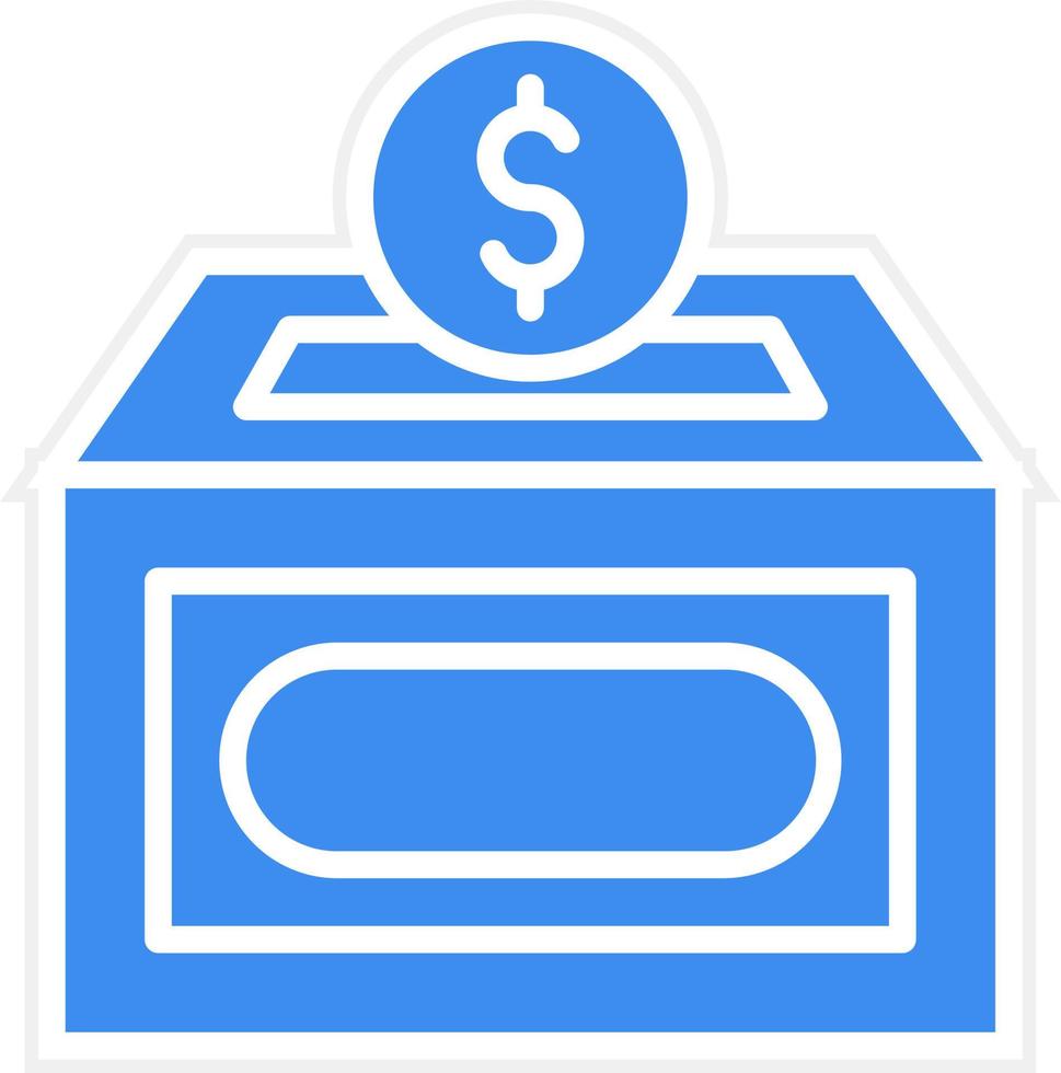 estilo de icono de donación vector