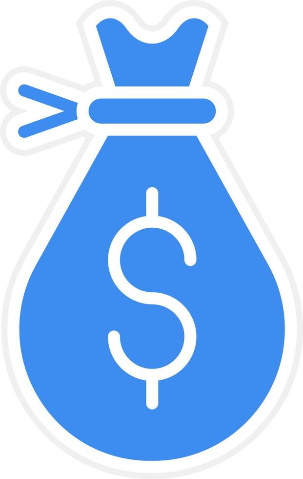 Money Bag Icon Style vector