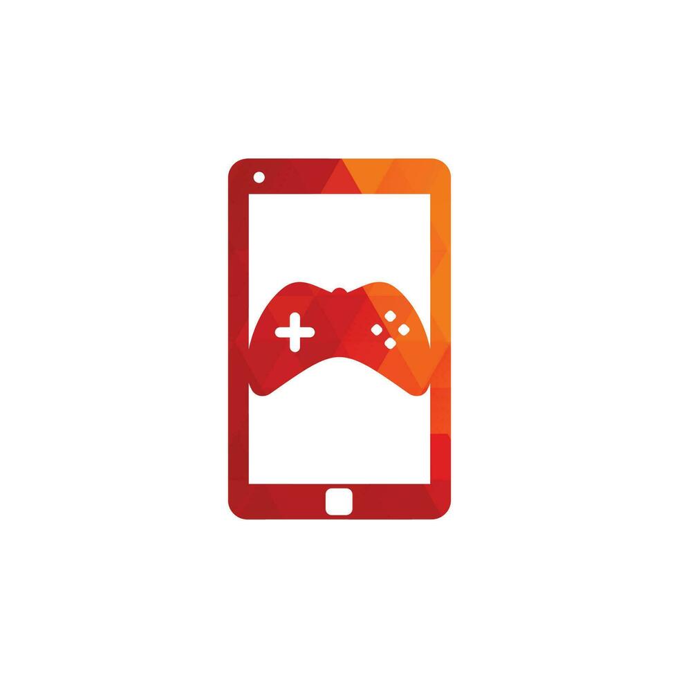 Smartphone Game Icon Logo Design Element. vector