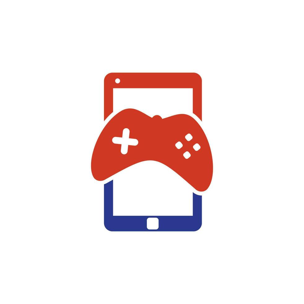 elemento de diseño de logotipo de icono de juego de smartphone. vector