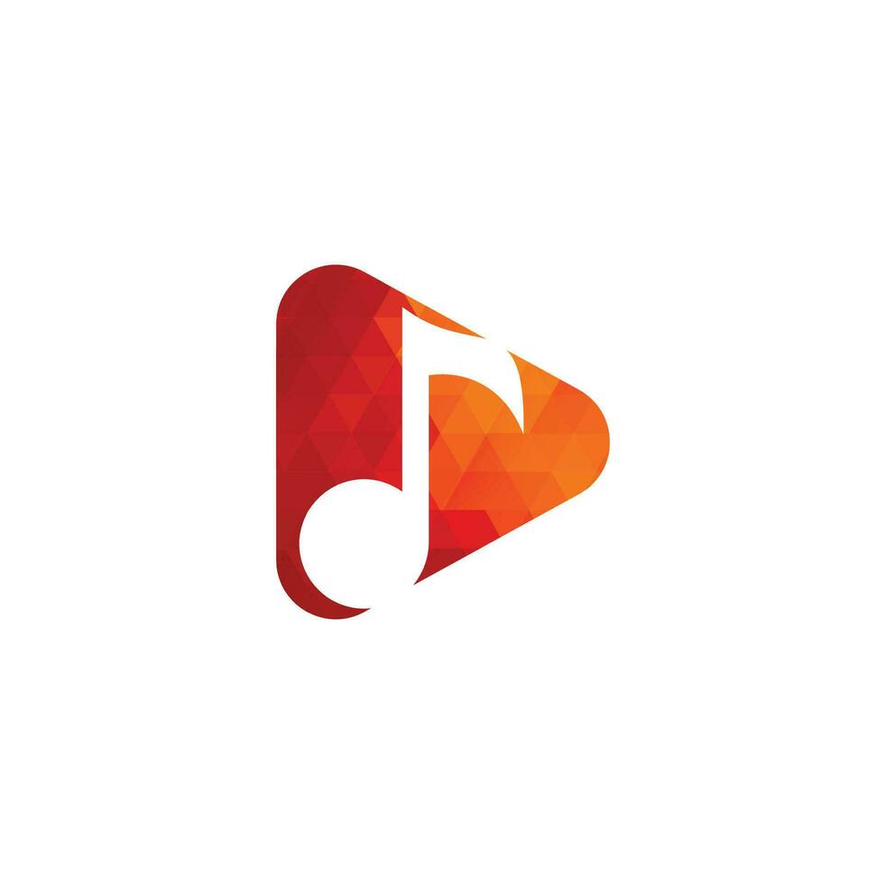 Music logo design vector illustration.