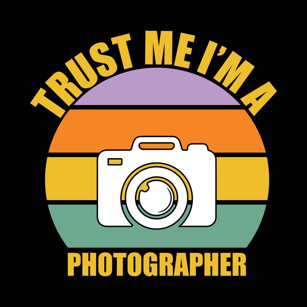 Photography T-shirt design vector
