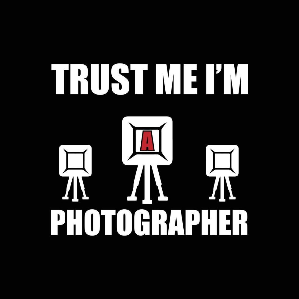 Photography T-shirt design vector